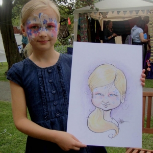 Festival party caricatures