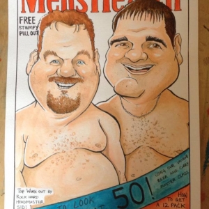 Caricature magazine cover