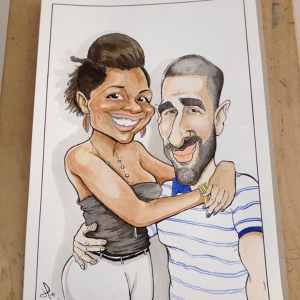 Wedding caricatures