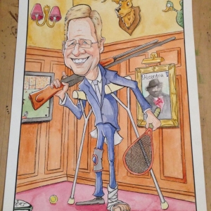 caricature retirement gift