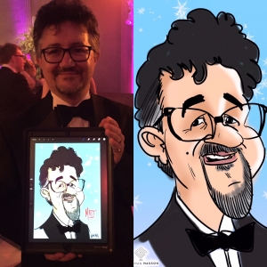 Digital caricatures London