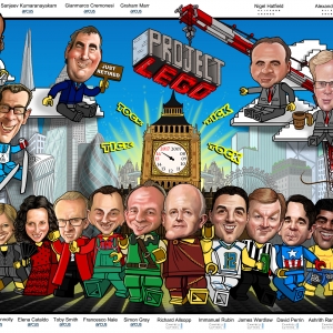 corporate caricature gift